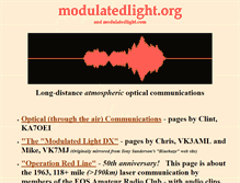 Tablet Screenshot of modulatedlight.org